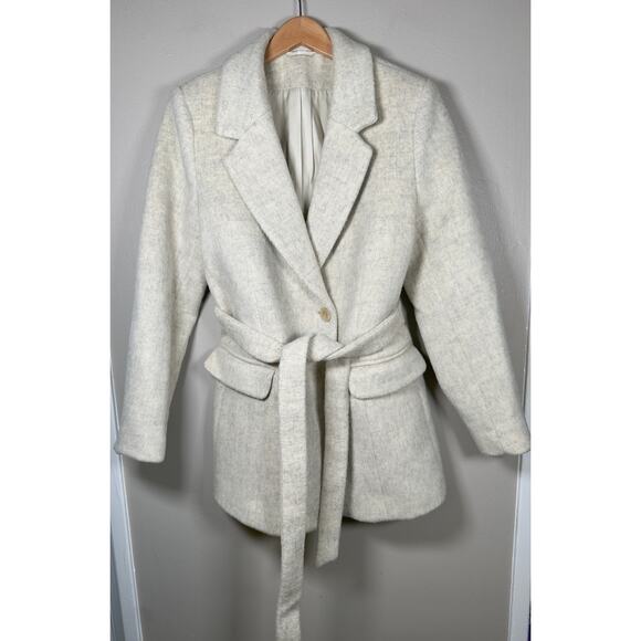 & Other Stories Belted Wool Blazer size 8 $350 - Picture 2 of 12